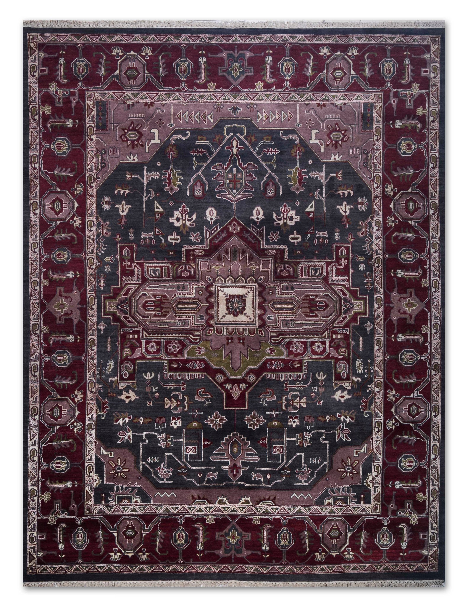 Hand Knotted Woollen Traditional Design Carpet