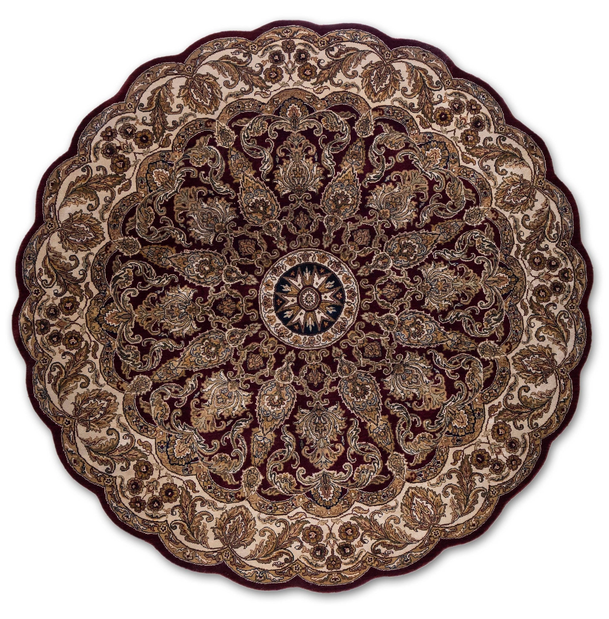 Hand Knotted Woollen Traditional Design Carpet