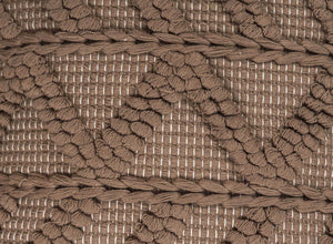 BOHO STYLE COTTON BROWN HAND WOVEN CUSHION