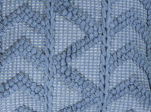 BOHO STYLE COTTON NAVY HAND WOVEN CUSHION