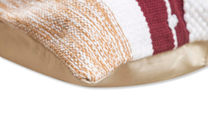 BOHO STYLE COTTON MULTICOLOR HAND WOVEN CUSHION