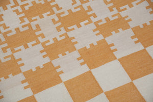 Modern Kilim Style Flat Woven Bamboo Silk Rug